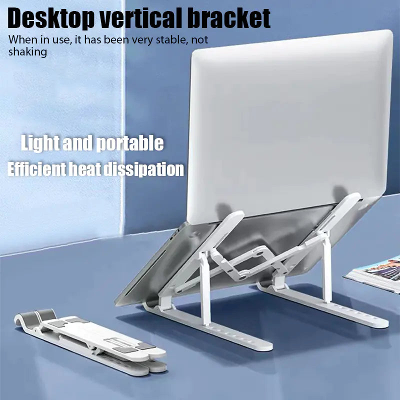 ⚙️ FlexFold Adjustable Laptop Stand – Foldable, Ergonomic, and Travel-Ready