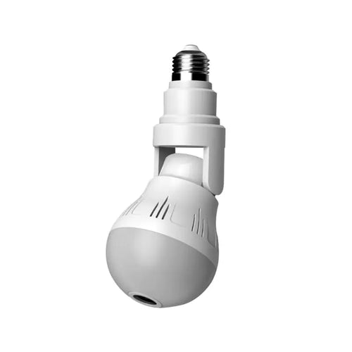 360° Light Bulb Security Camera – WiFi Panoramic Hidden Cam with Night Vision & Two-Way Audio